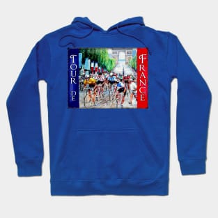 La Tour de France Vintage Advertising Print Hoodie